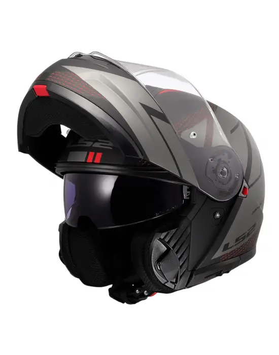 LS2 STROBE 2 CODE MAT SİYAH-GRİ KASK