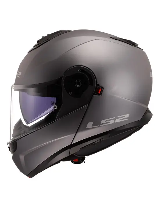 LS2 STROBE 2 MAT TITANIUM KASK