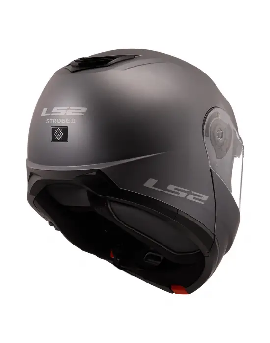 LS2 STROBE 2 MAT TITANIUM KASK