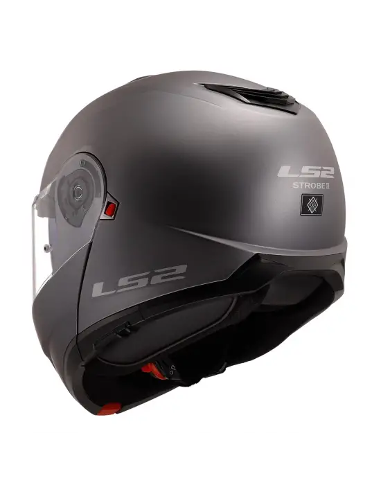 LS2 STROBE 2 MAT TITANIUM KASK