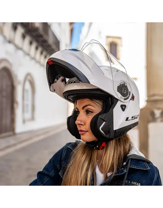 LS2 STROBE 2 BEYAZ KASK