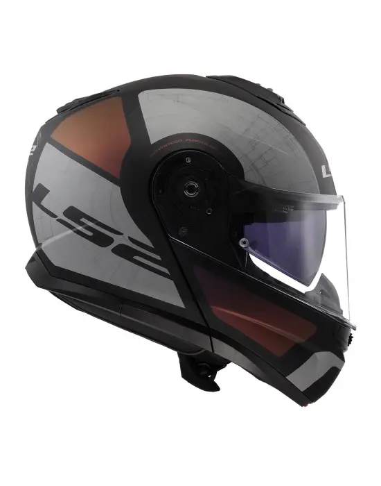 LS2 STROBE 2 ORION MAT SİYAH-MOR-MAVİ KASK