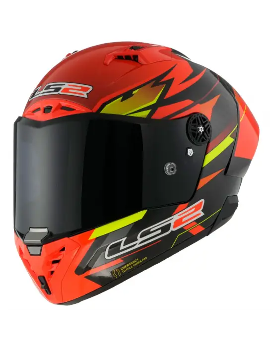 LS2 THUNDER KARBON GP AERO FIRE KIRMIZI-SİYAH KASK