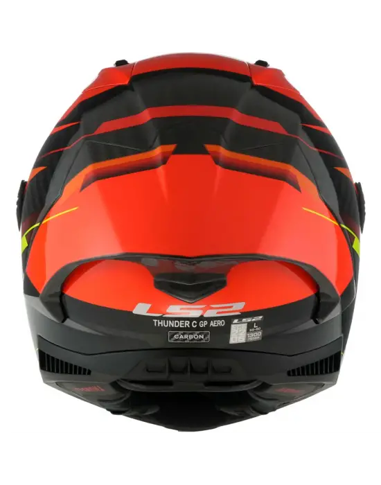 LS2 THUNDER KARBON GP AERO FIRE KIRMIZI-SİYAH KASK