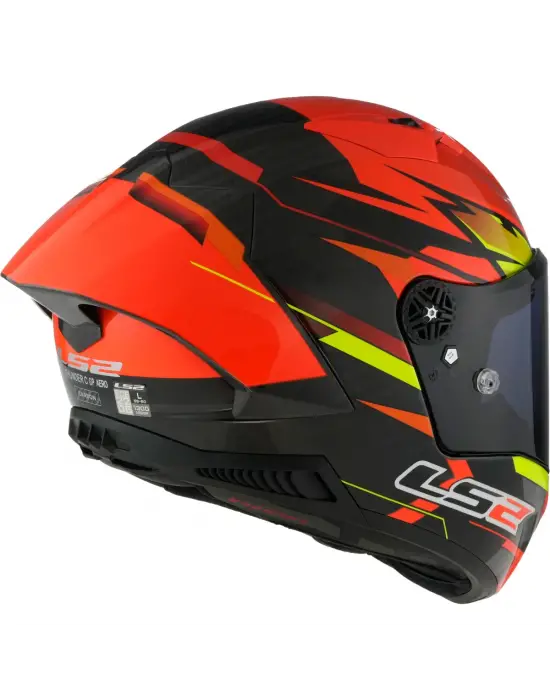 LS2 THUNDER KARBON GP AERO FIRE KIRMIZI-SİYAH KASK