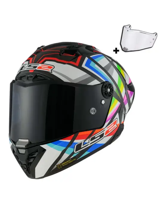 LS2 THUNDER KARBON GP AERO FLASH SİYAH KASK