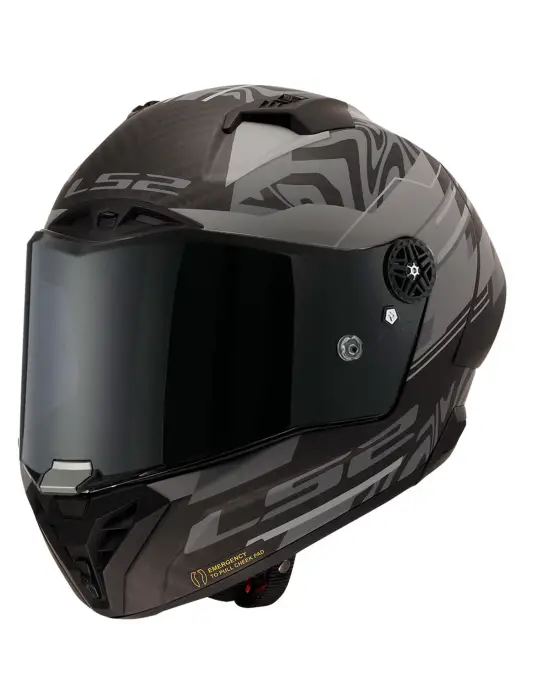 LS2 THUNDER KARBON GP AERO POLAR SİYAH KASK