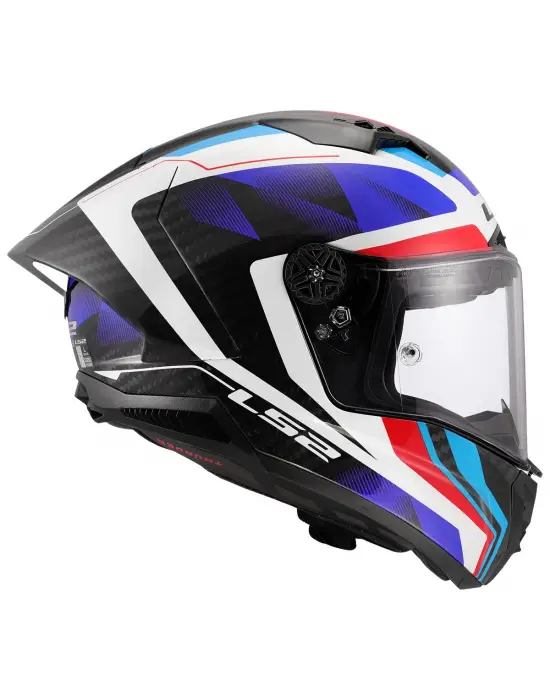 LS2 THUNDER KARBON GP AERO RAUTE MAVİ-KIRMIZI KASK