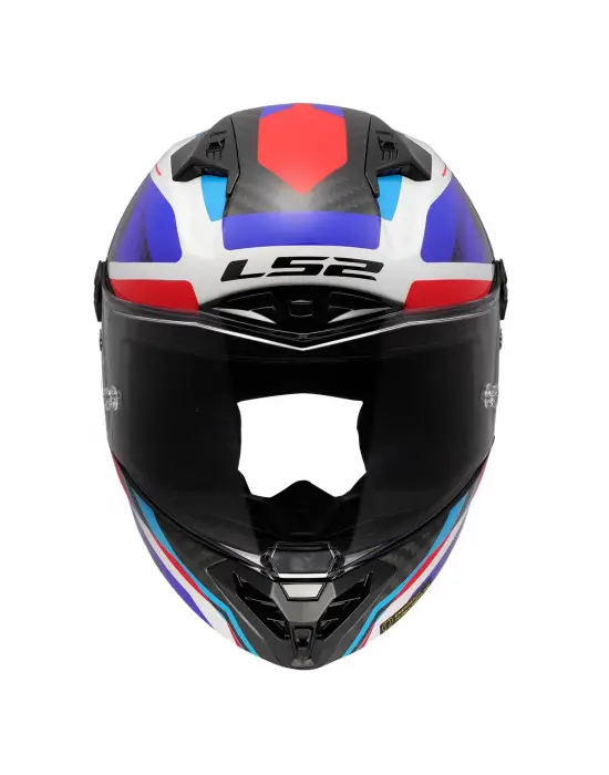 LS2 THUNDER KARBON GP AERO RAUTE MAVİ-KIRMIZI KASK