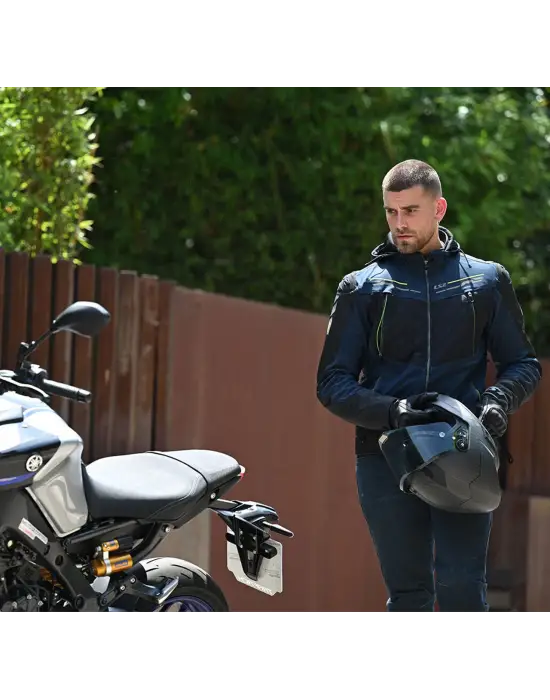 LS2 ZIRCONIUM EVO MONT MAVİ-SİYAH-NEON SARI