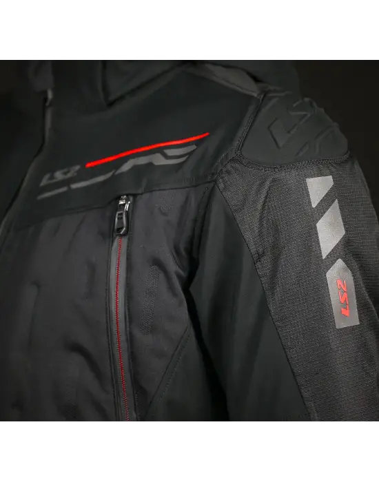 LS2 ZIRCONIUM EVO MONT SİYAH-KIRMIZI