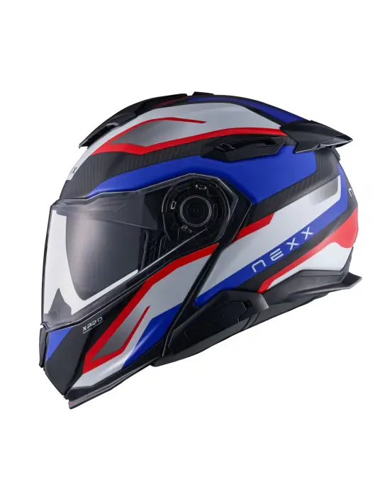 NEXX X.LIFETOUR PRO MILE MAT KARBON MAVİ-KIRMIZI KASK