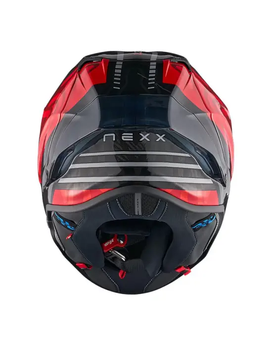 NEXX X.R3R SWIRL KARBON KIRMIZI KASK