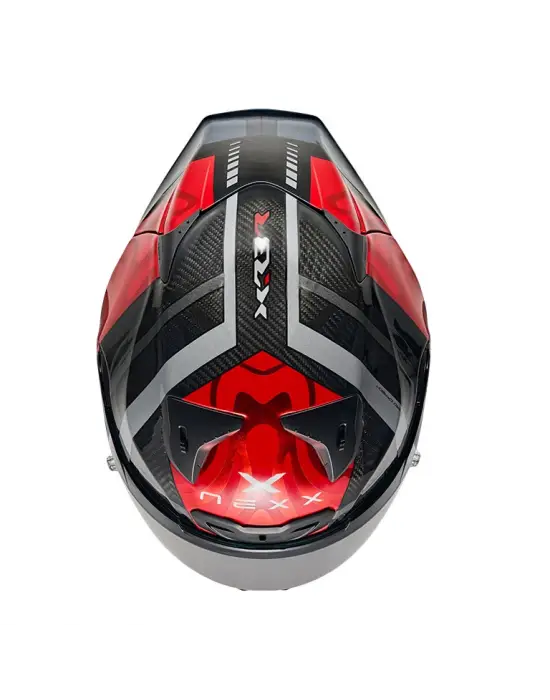 NEXX X.R3R SWIRL KARBON KIRMIZI KASK