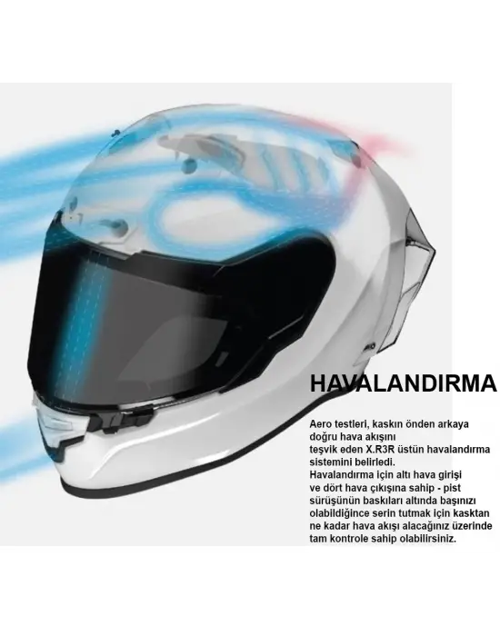 NEXX X.R3R SWIRL KARBON KIRMIZI KASK