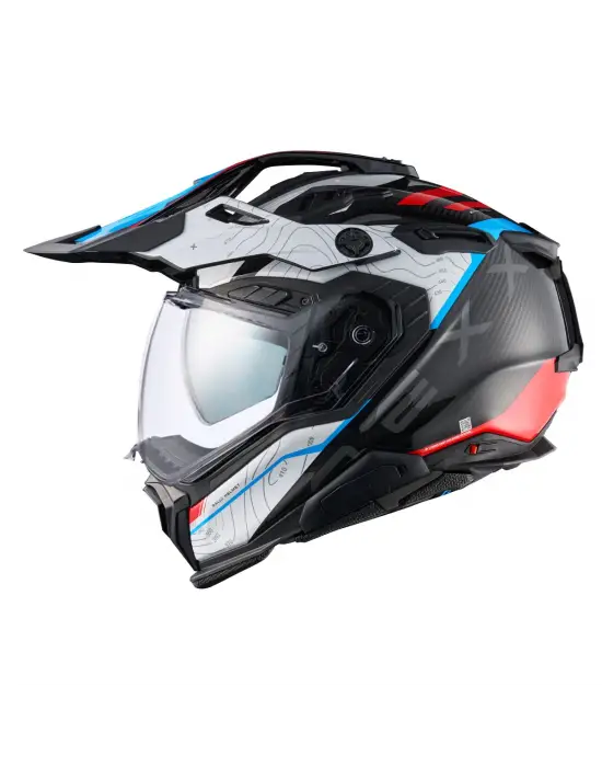 NEXX X.WED 3 FURKA KARBON KIRMIZI-MAVİ KASK