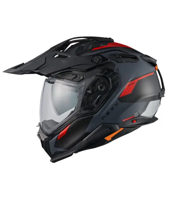 NEXX X.WED 3 KEYO KARBON MAT GRİ-KIRMIZI KASK