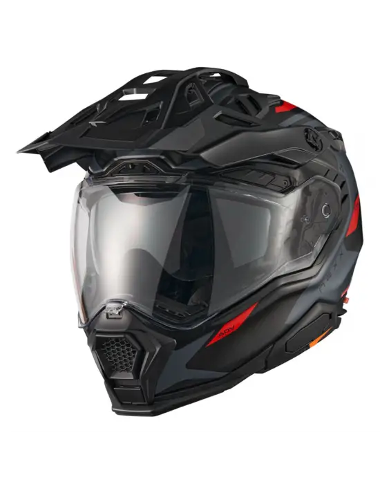 NEXX X.WED 3 KEYO KARBON MAT GRİ-KIRMIZI KASK