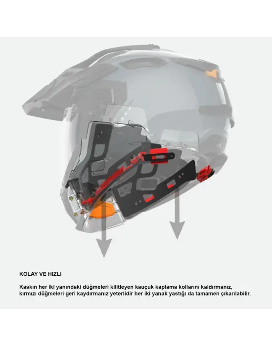 NEXX X.WED 3 KEYO KARBON MAT BEYAZ-TURUNCU KASK