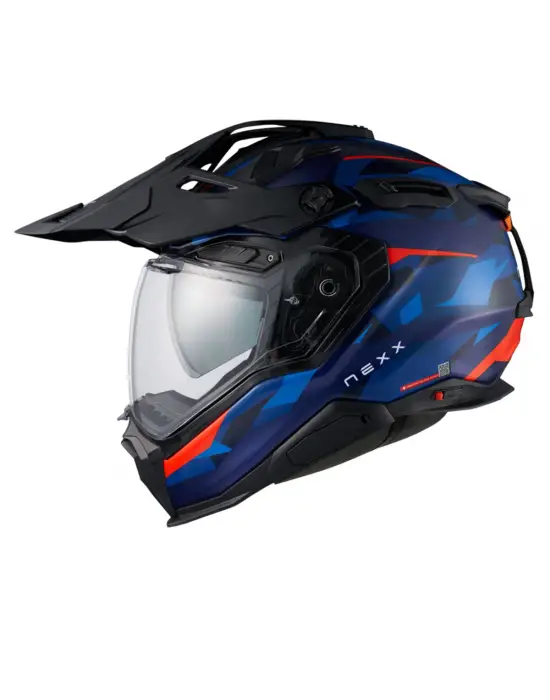NEXX X.WED 3 TRAILMANIA MAT MAVİ-KIRMIZI KASK