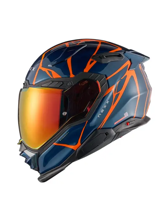 NEXX X.WST 3 B-SIDE MAVİ-TURUNCU KASK