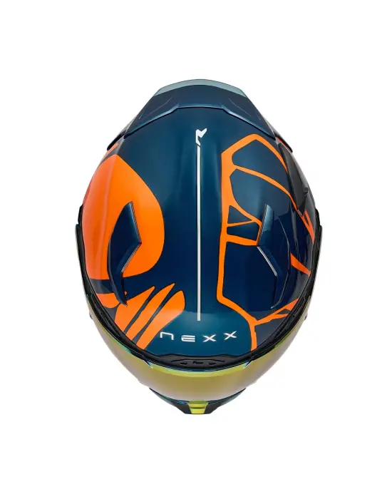 NEXX X.WST 3 B-SIDE MAVİ-TURUNCU KASK