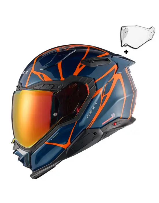 NEXX X.WST 3 B-SIDE MAVİ-TURUNCU KASK