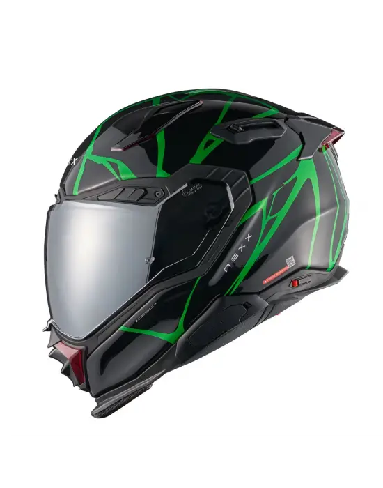 NEXX X.WST 3 B-SIDE SİYAH YEŞİL KASK