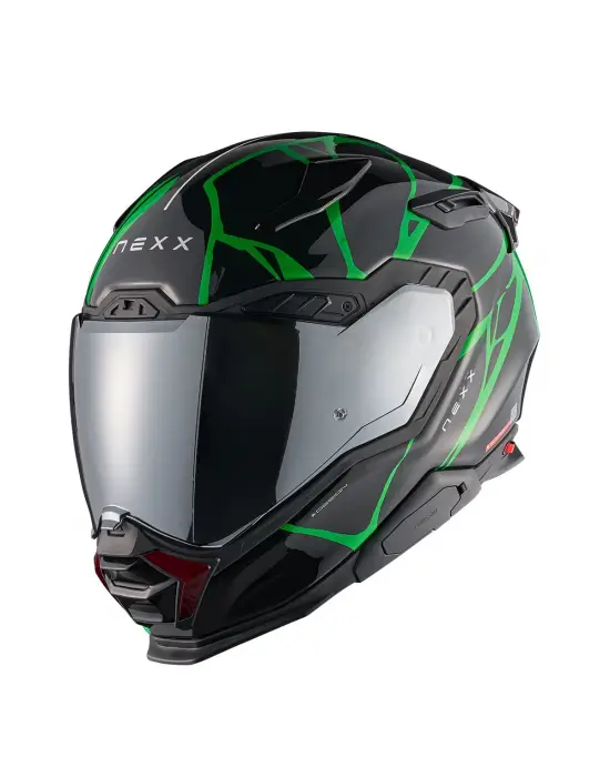 NEXX X.WST 3 B-SIDE SİYAH YEŞİL KASK