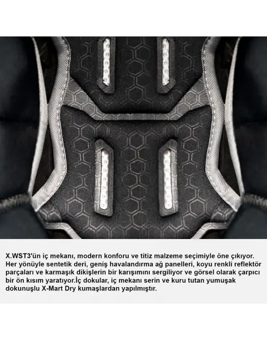 NEXX X.WST 3 FLUENCE MAT GRİ-KIRMIZI KASK