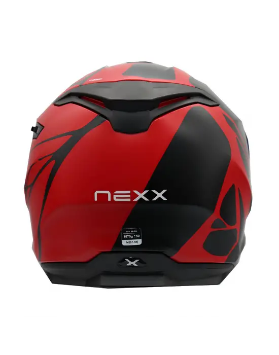 NEXX Y.100 B-SIDE MAT SİYAH-KIRMIZI KASK