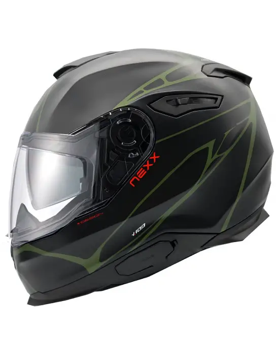 NEXX Y.100 B-SIDE MAT SİYAH-YEŞİL KASK