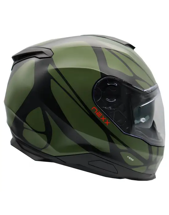 NEXX Y.100 B-SIDE MAT SİYAH-YEŞİL KASK