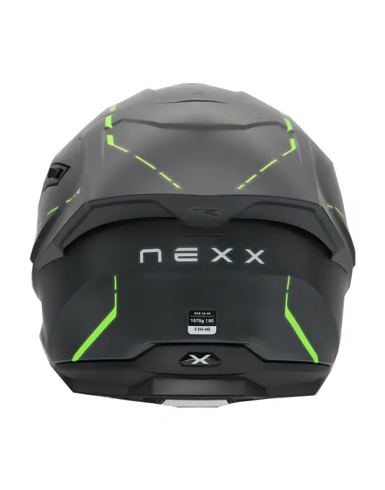NEXX Y.100R REACT MAT GRİ-YEŞİL KASK