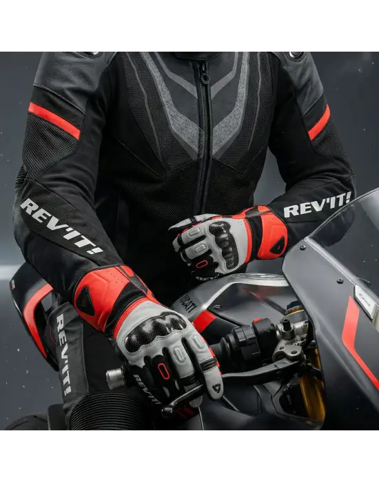 REVIT RSR5 ELDİVEN BEYAZ-KIRMIZI