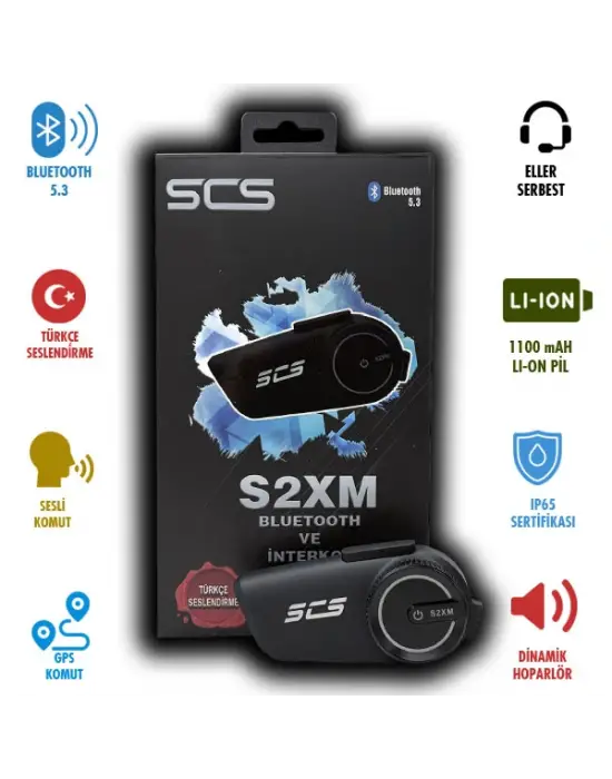 SCS S2XM BLUETOOTH VE INTERCOM