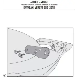 GIVI4114KITKAWASAKIVERSYS650(15-24)YANÇANTATAŞIYICIBAĞLANTIKITI