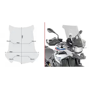 GIVI D5127S BMW F 750 GS (18-23) - F 800 (24-25) - F 850 GS (18-23) RÜZGAR SİPERLİK