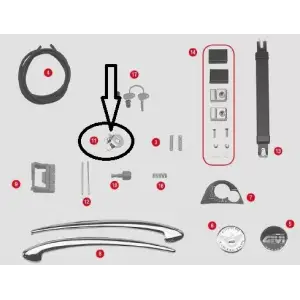 GIVI Z389 ÇANTA KİLİT MEKANİZMASI TUTUCU SAC E21