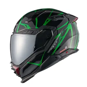 NEXX X.WST 3 B-SIDE SİYAH YEŞİL KASK