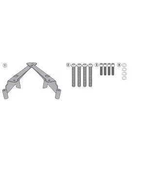 GIVI SR1190 HONDA PCX 125 (10-25) - PCX 150 (18) ARKA ÇANTA TAŞIYICI