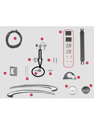 GIVI Z388 ÇANTA TABLA DÜĞMESİ E21