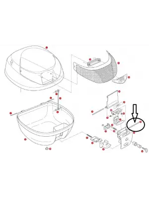 GIVI Z637R ÇANTA PİMİ 75MM V46-V35- E470-E450-E370-E350-E340-E260