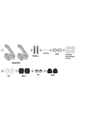 KAPPA D1190KITK HONDA PCX 125 (21-24) RÜZGAR SİPERLİK BAĞLANTISI