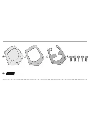 KAPPA ES2145K YAMAHA TENERE 700 (19-24) - TENERE 700 WORLD RAID (22-25) YAN AYAK DESTEK KİT