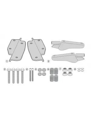 KAPPA KR1144 HONDA CRF1000 AFRICA TWIN (16-17) ARKA ÇANTA TAŞIYICI