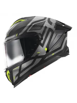GIVI 50.3 QUASAR MAT SİYAH-TITANIUM-NEON SARI KASK