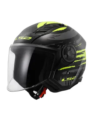 LS2 AIRFLOW 2 BRUSH SİYAH-NEON SARI KASK