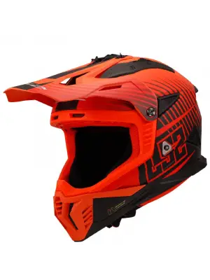 LS2 FAST 2 DUCK TURUNCU-KIRMIZI KASK