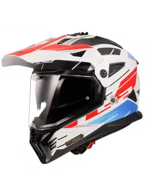 LS2 PIONEER 2 NAMIB BEYAZ-MAVİ-KIRMIZI KASK